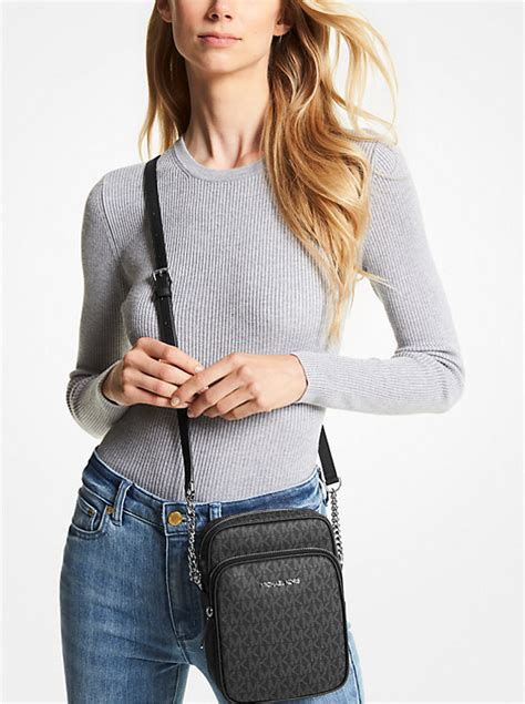 michael kors 35f1gtvc2b|Jet Set Travel Medium Logo Crossbody Bag .